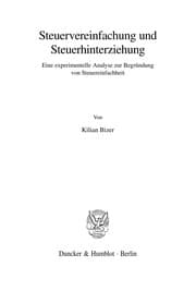 Tapa de Steuervereinfachung und Steuerhinterziehung