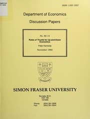 Tapa de Rules of thumb for up-and-down economics