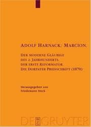 Tapa de Adolf Harnack : Marcion