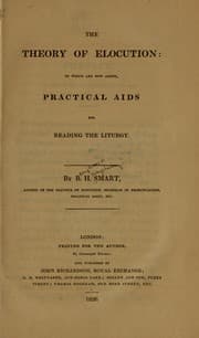 Tapa de The theory of elocution, to which are now added practical aids for reading the liturgy