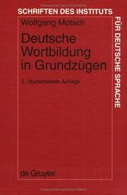 Tapa de Deutsche Wortbildung in Grundzugen (Schriften Des Instituts Für Deutsche Sprache 8)