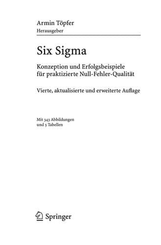 Tapa de Six Sigma