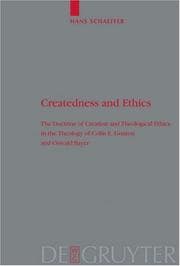 Tapa de Createdness and Ethics