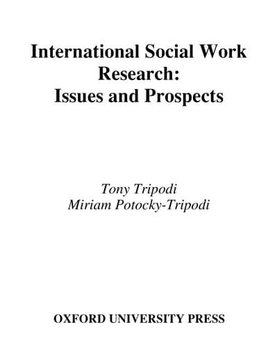 Tapa de International social work research