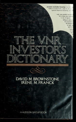 Tapa de The VNR investor's dictionary
