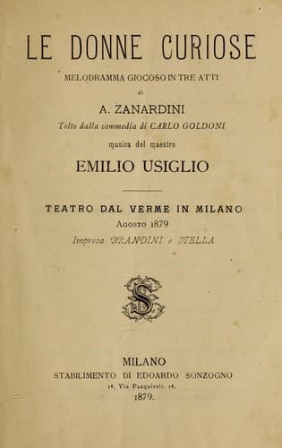 Tapa de Le donne curiose