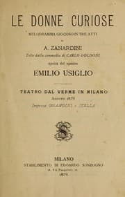 Tapa de Le donne curiose