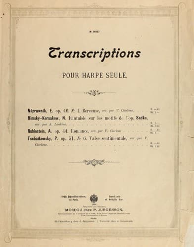Tapa de Romance, op. 44