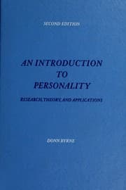 Tapa de An introduction to personality: research, theory, and applications
