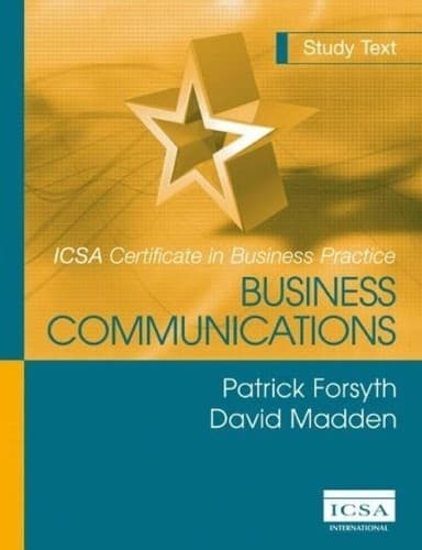 Tapa de Business communications