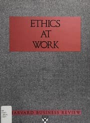 Tapa de Ethics at work