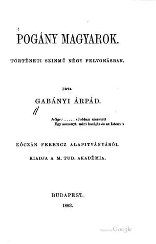 Tapa de Pogány magyarok
