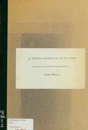 Tapa de La tradition manuscrite du Lai de l'ombre