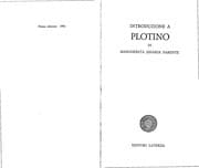 Tapa de Introduzione a Plotino