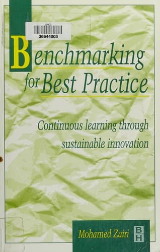 Tapa de Benchmarking for best practice