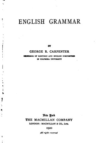 Tapa de English grammar