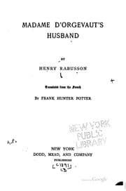 Tapa de Madame d'Orgevaut's husband