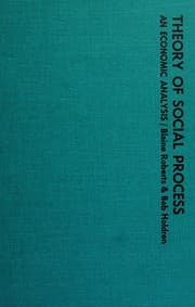 Tapa de Theory of social process: an economic analysis