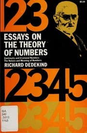 Tapa de Essays on the theory of numbers