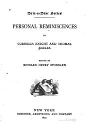 Tapa de Personal reminiscences