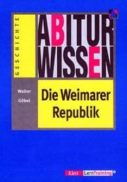 Tapa de Abiturwissen, Die Weimarer Republik