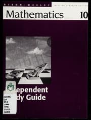 Tapa de Aw Math 10 West Pure SE