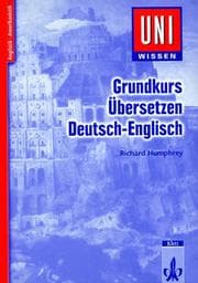Tapa de Uni-Wissen, Grundkurs Übersetzen Deutsch-Englisch