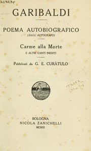 Tapa de Poema autobiografico (dall'autografo)