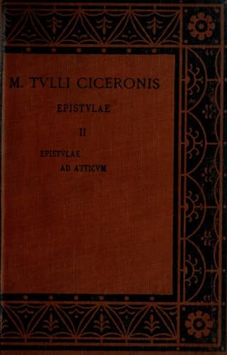 Tapa de M. Tulli Ciceronis Epistulae.