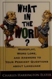 Tapa de What in the word?