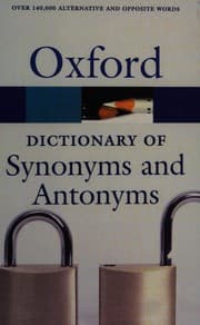 Tapa de The Oxford dictionary of synonyms and antonyms