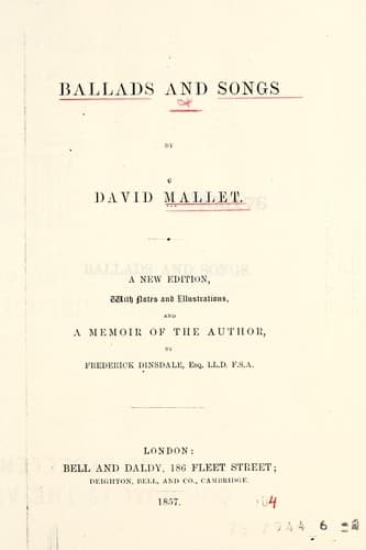 Tapa de Ballads and songs