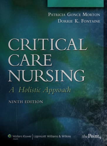 Tapa de Critical care nursing