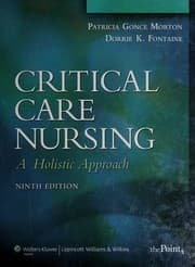 Tapa de Critical care nursing