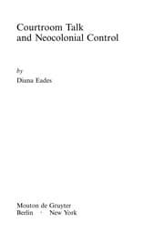 Tapa de Courtroom talk and neocolonial control