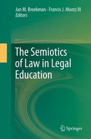 Tapa de The semiotics of law in legal education