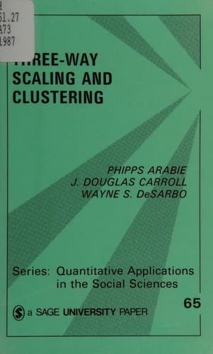 Tapa de Three-way scaling and clustering