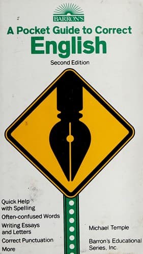 Tapa de A pocket guide to correct English