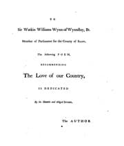 Tapa de The Love of Our Country, a Poem