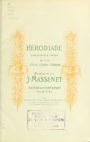 Tapa de Hérodiade
