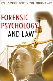 Tapa de Forensic psychology and law