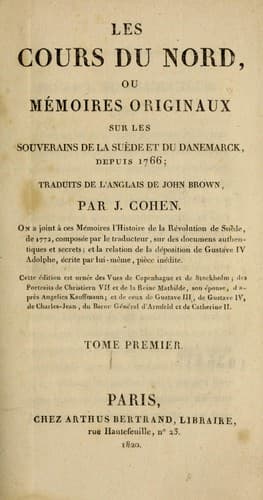 Tapa de Les cours du nord
