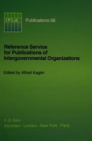 Tapa de Reference service for publications of intergovernmental organizations