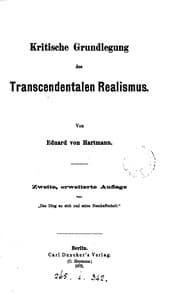 Tapa de Kritische Grundlegung des transcendentalen Realismus