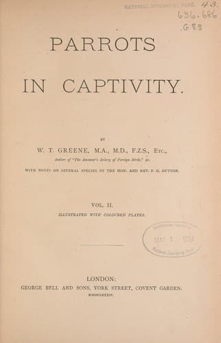Tapa de Parrots in captivity