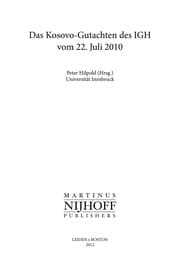 Tapa de Das Kosovo-Gutachten des IGH vom 22. Juli 2010