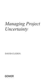 Tapa de Managing project uncertainty