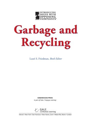 Tapa de Garbage and recycling