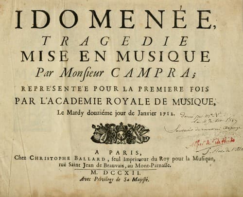 Tapa de Idomenée