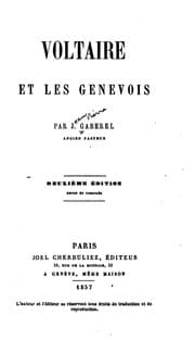Tapa de Voltaire et les Genevois